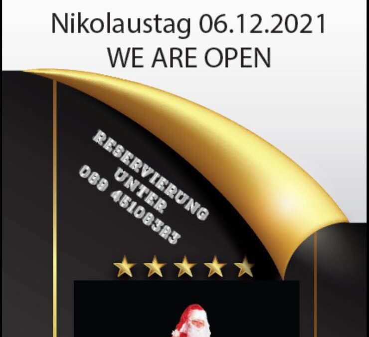 Nikolaustag we are open!
